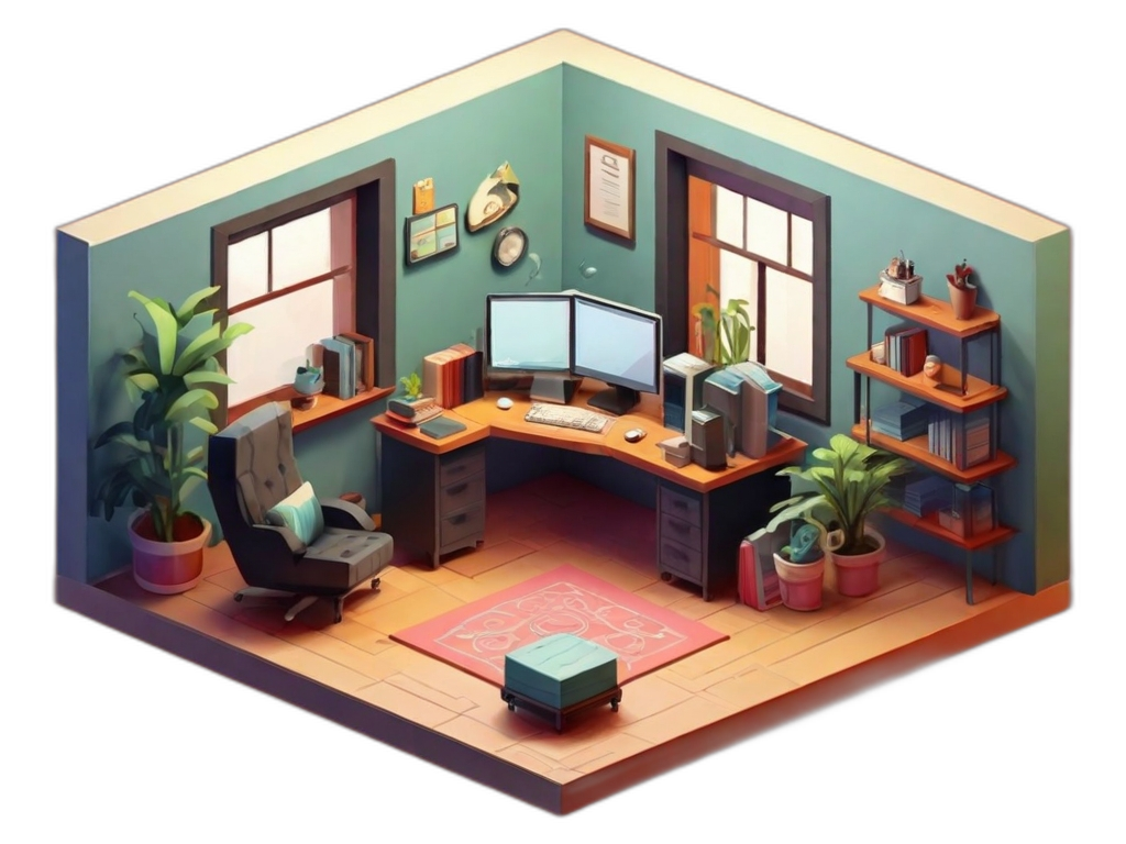 isometric front end office